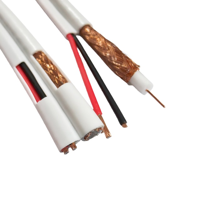 ZhongTong RG59+2C HD TV Coaxial Cable RG58/RG6/RG11 32/48/64/96/112 Shield Solid Copper Conductor PVC/PE Jacket