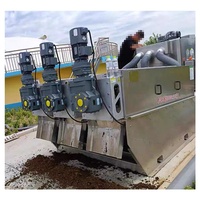 Presse à vis multi-plaques automatique boues eaux usées pour usine de déshydratation des boues d'huile de palme