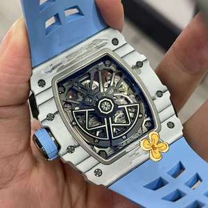 2025 Reloj mecánico de lujo de gama alta para hombres, reloj mecánico deportivo con esqueleto en forma de barril - Product Image 3