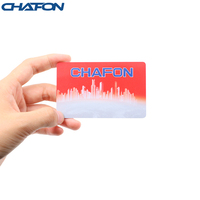 CHAFON Kostenlose Muster Individuell Bedruckte PVC-Zugangskarte RFID-Karte Weiße Blanko-Mitarbeiterausweise für Hotels 13,56MHz Wasserdicht Stoßfest