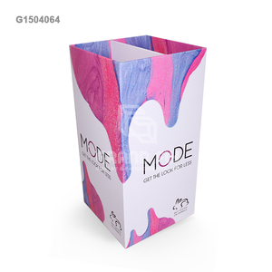 Cửa Hàng Bán Lẻ Mỹ Phẩm Các Tông Sóng Giấy Hiển Thị Đứng Dump Thùng Với 4 Bên Quảng Cáo <span class=keywords><strong>Kiosk</strong></span> - Product Image 2