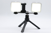 Kit d'éclairage LED Furein Smile pour photographie dentaire, double lumière, support trépied, éclairage de studio vidéo 5500K, métal, CE