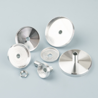 Dôme de lampe en polycarbonate givré de 26 mm à 100 mm avec base en aluminium et vis M10, abat-jour pour ampoule LED pour luminaire suspendu miroir
