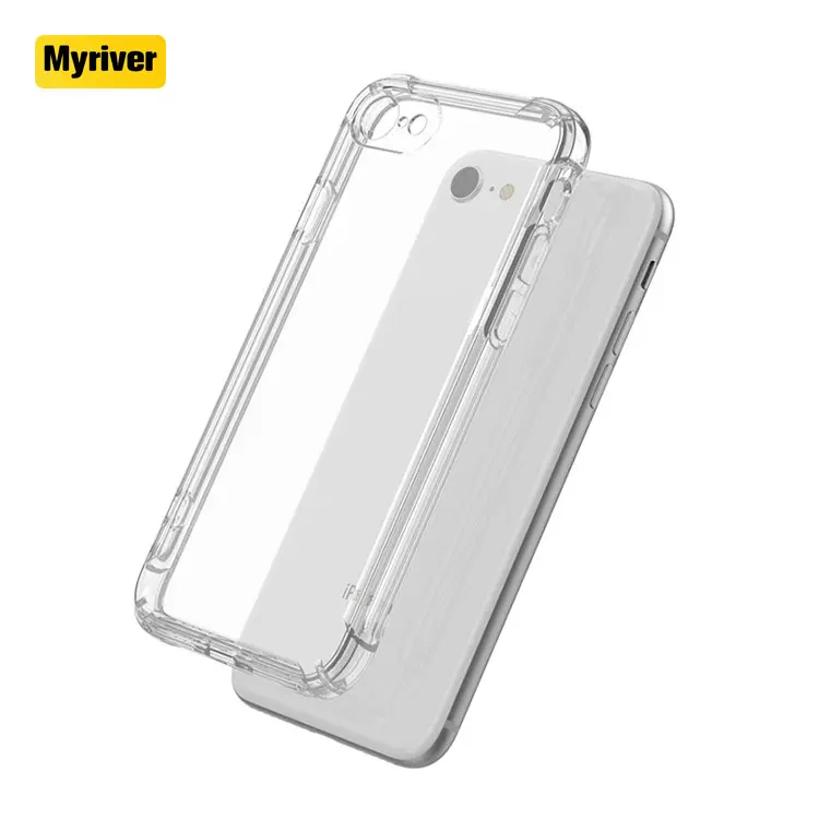 Myriver Plastic Color Hard Transparent Tpu Mobile Phone Case Cover Accesory With Brand For Iphone 13 / Mini/Pro/Max