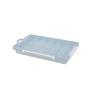 Large 3-Clasp 24-Compartment Storage Box With Transparent Lid For Hardware Tools And Components - Product Image 4