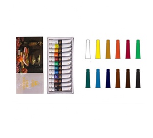 Set di vernice acrilica per pittura artistica su tela 12 <span class=keywords><strong>colori</strong></span> vernice impermeabile per tessuto di carta di vetro capacità 100ml - Product Image 6