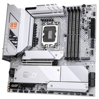 Carte mère Z890M GAMING FROZEN LGA1851 PCB blanc DDR5 8400 OC Alimentation 14 phases 5x emplacements M.2 PCIe 5.0 WiFi 7 Micro ATX PC