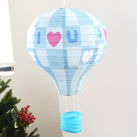 Lanterne en papier de montgolfière faite à la main avec décoration suspendue de bougie de LED pour la décoration de partie, d'école, de centre commercial et d'événement