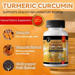 DUOZI Curcuma Curcumine Ultra Pur Premium avec Bioperine 1500mg 60 Capsules Végétales Complément Alimentaire Naturel Végétalien - Product Image 6