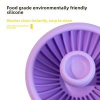 Jouet d'enrichissement pour animaux de compagnie à alimentation lente, bol de léchage et d'alimentation en silicone de qualité alimentaire en forme de champignon