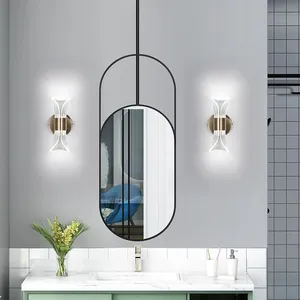 חומר אקריליק ברזל LED שלושה מצבי אור ניתן לעמעום מנורת קיר לחדר שינה מינימליסטי סִגְנוֹן - Product Image 2