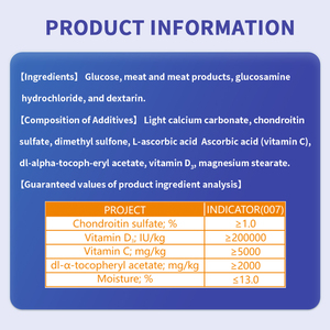 Suplemento para la Salud de las Articulaciones de Máxima Potencia OEM para Perros, Glucosamina Hidrocloruro, Vitamina E, Tabletas de 0.3g, Promueve la Salud <span class=keywords><strong>Animal</strong></span> - Product Image 5