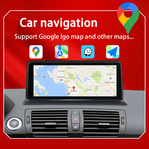 Système Android Qualcomm 665 de 10,25 pouces, Carplay sans fil AUTO pour BMW Série 1 E88 <span class=keywords><strong>E87</strong></span> E81 E82, lecteur vidéo de voiture, GPS, autoradio - Product Image 4