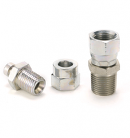 Nouveaux raccords hydrauliques YB en acier au carbone/acier inoxydable plaqué zinc, adaptateurs mâle NPT x femelle à écrou pivotant JIC 2NJ pour utilisation en machinerie