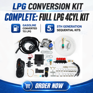 Kit de Conversión <span class=keywords><strong>GLP</strong></span> de 5ta Generación FC para Coches, Sistema Secuencial de Inyección Directa <span class=keywords><strong>GLP</strong></span> EFI para Vehículos de 4 Cilindros, Autos a Gasolina/<span class=keywords><strong>GLP</strong></span> para Taxis y Coches Particulares - Product Image 1