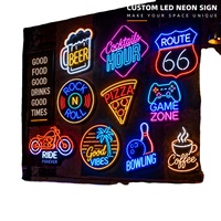 Enseigne néon LED 3D personnalisée, design logo vintage, étanche IP68, alimentation DC, pour bar, garage, café, club, décoration murale