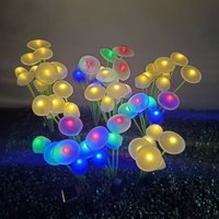 Vente en gros 10L étanche LED solaire méduse lumières de jardin avec des caractéristiques de champignon pour patio extérieur et décoration de voie d'humeur