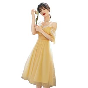 <span class=keywords><strong>Petite</strong></span> <span class=keywords><strong>robe</strong></span> de soirée pour femme, de qualité, jaune, pour anniversaire, examen artistique, <span class=keywords><strong>demoiselle</strong></span> <span class=keywords><strong>d</strong></span>'<span class=keywords><strong>honneur</strong></span>, courte, style quotidien, hiver, animatrice - Product Image 5