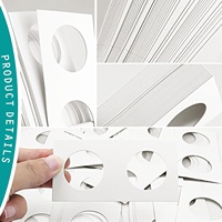 Porte-monnaies en carton durable avec fenêtres transparentes pour collectionneurs et amateurs, idéal pour l'affichage et le stockage sécurisé des pièces de monnaie