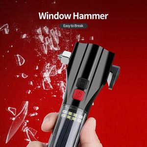CITICITY Multifunction Aluminum Work <b>Light</b> Powerful <b>LED</b>&COB Flashlight Red-Blue Flashing <b>Rechargeable</b> USB - Product Image 6