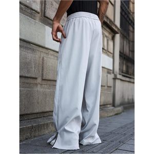Pantalon de survêtement baggy Y2K pour homme, taille à cordon, coupe droite, respirant, style streetwear, avec poches cargo - Product Image 2