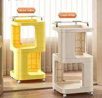 Table d'appoint roulante haut de gamme avec porte-gobelet et tiroir, organisateur multifonctionnel pour salon et chambre
