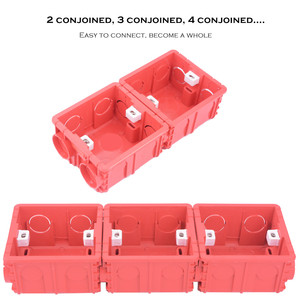 SMATRUL-caja oscura de montaje ajustable, <span class=keywords><strong>Cassette</strong></span> interno tipo 86, interruptor de cableado, accesorios eléctricos - Product Image 2