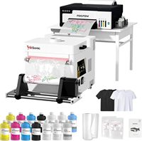 RocRow L8 A4 Imprimante DTF XP600 avec Four avec Secoueur de Poudre Logo Printing Dryer Kit Agent Revendeur