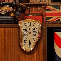 Horloge murale abstraite innovante, table tournante, chiffres romains vintage fondus à Angle droit, luxe numérique nixie horloge pour la décoration de la maison