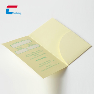 Porte-cartes personnalisé avec impression, pochette pour clé d'hôtel, emballage pour clé de <span class=keywords><strong>chambre</strong></span> d'hôtel, porte-cartes en papier - Product Image 1