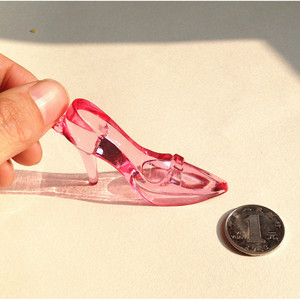 Zapatos de Cristal de Cenicienta, Acrílico Transparente, Juguete de Princesa para Niñas, Colgante de Joyería, Juego de Imitación, Regalo de Cumpleaños - Product Image 2