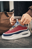 Zapatillas de Plataforma de Invierno con Logotipo Personalizado OEM ODM, Amortiguación de Aire, Suela Gruesa, con Cordones, Impermeables, Cálidas, Casuales, Estilo Dad Shoes