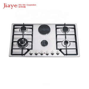 Cuisinière intégrée en acier inoxydable <span class=keywords><strong>pour</strong></span> brûleur à gaz domestique et cuisinière à <span class=keywords><strong>induction</strong></span> électrique en céramique Combi appareil <span class=keywords><strong>de</strong></span> cuisine <span class=keywords><strong>plaque</strong></span> <span class=keywords><strong>de</strong></span> cuisson à gaz - Product Image 1