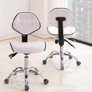 Tabouret <span class=keywords><strong>de</strong></span> Barbier et <span class=keywords><strong>de</strong></span> Salon, Chaise Pivotante pour Dentiste, Tabouret <span class=keywords><strong>de</strong></span> Pédicure avec Pompe Hydraulique Réglable et Roues - Product Image 6