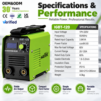 Kondisi Baru 220V 120A 3 PCB DC Portable Digital Display Soldadora Inverter MMA Welder Mesin Las Stick Arc Kecil