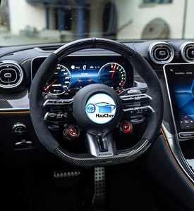 Volant sport en cuir de style nouveau pour <span class=keywords><strong>Mercedes</strong></span> Benz W204 W205 W213 W219 W222 A45 E63 Gle Gls Amg Gt C63 E63 S63 G63 - Product Image 1