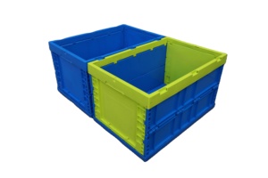 QS Giá Rẻ Ráp Hộp Lưu Trữ Nhựa Gấp Di Chuyển Crate Công Nghiệp Stackable <span class=keywords><strong>Totes</strong></span> Quần Áo Kids Toy Container Ráp - Product Image 6