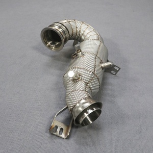 Easy to Install 304 Catted Downpipe Exhaust for Benz GT50 GT53 E53 2019+ 3.0T,Maximum Performance for High-Speed Driving - Product Image 1