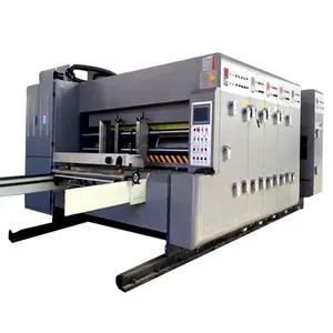 Automatic Two Color Printer Corrugated Box Carton Flexo Printing Slotting Die Cutting Machine Price