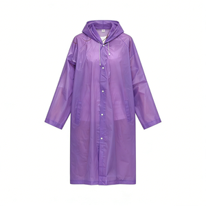 Impermeable Desechable Personalizado de EVA, Poncho para Lluvia, Impermeable de Emergencia para Viajes, Supervivencia al Aire Libre, GZ RTS, Pedido Mixto al por Mayor - Product Image 3