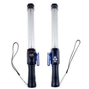 שרביט אות אזהרה בטיחות נטענת LED מהבהב שרביטים רב תכליתיים בקרת תנועה ציבורית עם משרוקית - Product Image 1