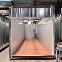 Bâtiment préfabriqué mobile en conteneur maritime pour café, restaurant, commerce de détail, garage éphémère, centre commercial, vêtements et accessoires – Vente directe usine