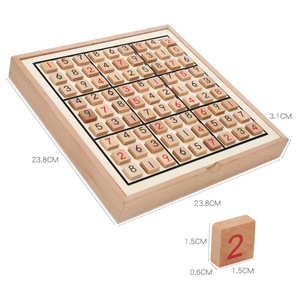 Formation jouet logistique pour enfants plage bois cerveau IQ formation <span class=keywords><strong>Sudoku</strong></span> jeux de société apprentissage éducatif jeu de puzzle - Product Image 3