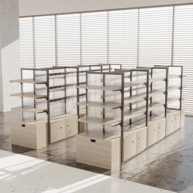 Bookstore Stationery Store Shelves Steel and