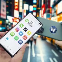 Étiquette RFID NFC en époxy personnalisée, imprimée, étanche, 213, 215, 216, programmable, autocollant pour les médias sociaux