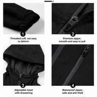 Veste à capuche unisexe personnalisée légère à coque rigide, étanche, coupe-vent, respirante, avec fermeture éclair, pour la randonnée, marque privée, OEM clé en main