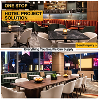 Ensemble de meubles modernes pour hôtel et restaurant, mobilier de salle à manger commercial personnalisé, vente en gros de tables et chaises pour café, boutique et restaurant