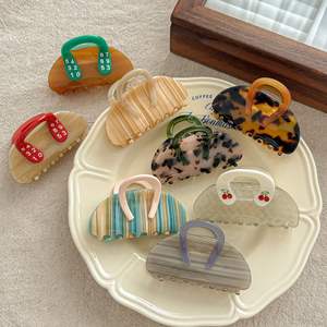 Accessoires pour cheveux haut de gamme pour femmes, grandes pinces à cheveux en acétate, série d'animaux mignons de dessin animé, pinces à cheveux en forme de griffe de <span class=keywords><strong>chien</strong></span>, pinces à cheveux Koala, pinces à cheveux - Product Image 3