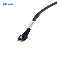 Günstiges Amphenol-Kabel SlimSAS SFF-8654 8X zu Oculink SFF-8611 4X*2 Server-Verbindungskabel für Festplatten-Backplane