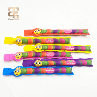 Pochette souple personnalisée PET+PE anti-humidité avec bec verseur, design bâtonnet de gelée pour jus de fruits